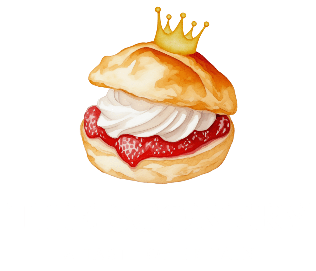 Logo von The Sconery – britisches Café für hausgemachte Scones und Teekultur.